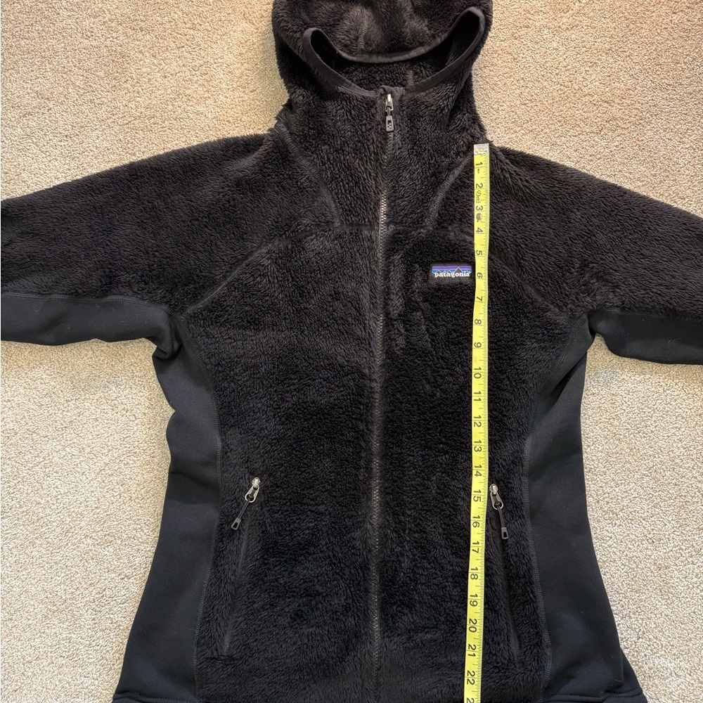Patagonia R3 Hi-Loft Hoody Women’s M Black Fleece Jacket Hood Full Zip Regulator - Picture 4 of 6